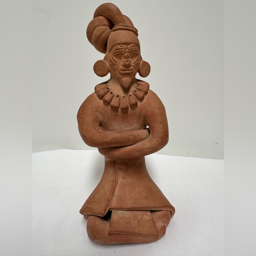 Vintage Terracotta Ancient Maya Sculpture handmade.